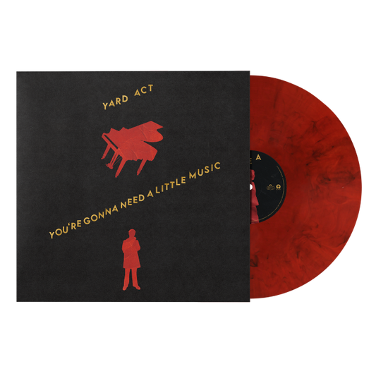 Image of Front Cover of LP - NEW/NEW - YARD ACT, You're Gonna Need A Little Music (; 5759319, UK 2026, Red and Black Marble Vinyl), ,  - 940306C