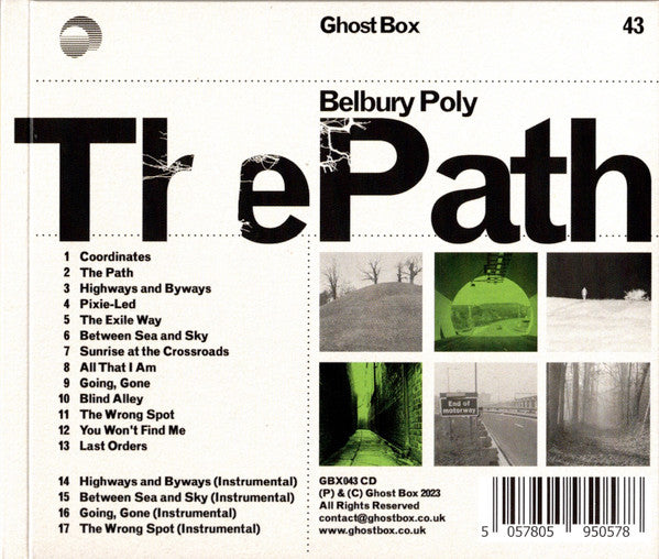 Image of Back Cover of CD - VG+/VG+ - BELBURY POLY, The Path (Ghost Box; GBX043CD, UK 2023, Digipak), ,  - 1916220C