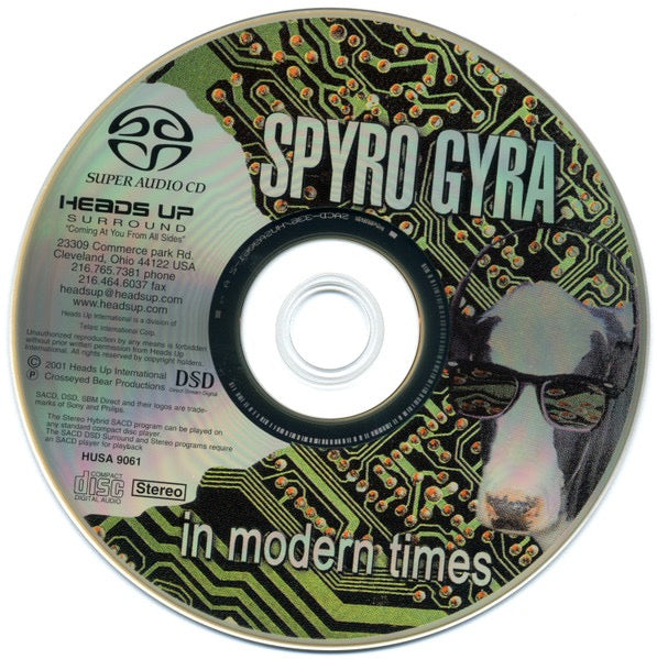 Image of Label Cover of SACD - M/M - SPYRO GYRA, In Modern Times (Heads Up International; HUSA 9061, US 2001, Hybrid, Multichannel), Still SEALED In Shrinkwrap,  - 1916291C