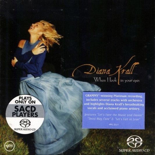 Image of Front Cover of SACD - M/M - DIANA KRALL, When I Look In Your Eyes (Verve Records; 065 374-2, Europe Reissue, Multichannel, Stereo, DSD), Still SEALED in stickered shrinkwrap. Old security sticker stuck on front shrinkwrap.,  - 1916294C