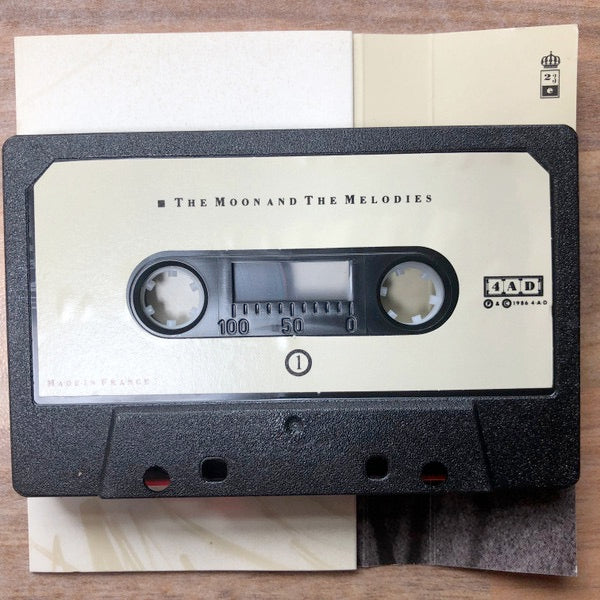 Image of Back Cover of Cassette - VG+/VG+ - HAROLD BUDD, ELIZABETH FRASER, ROBIN GUTHRIE, SIMON RAYMONDE, The Moon And The Melodies (4AD; CAD C 611, 	UK 1986, J - Card, Cocteau Twins), ,  - 1936113E