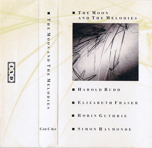 Image of Front Cover of Cassette - VG+/VG+ - HAROLD BUDD, ELIZABETH FRASER, ROBIN GUTHRIE, SIMON RAYMONDE, The Moon And The Melodies (4AD; CAD C 611, 	UK 1986, J - Card, Cocteau Twins), ,  - 1936113E