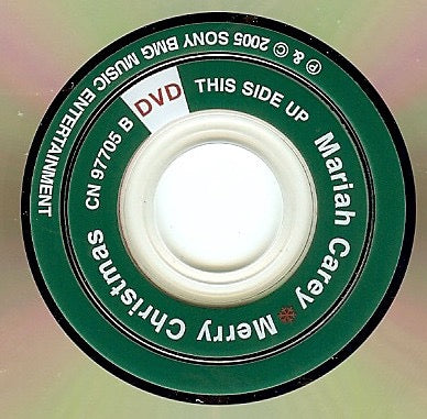 Image of Label Cover of CD - VG+/M - MARIAH CAREY, Merry Christmas (Columbia; CN 97705, US 2005 Reissue, Hybrid, DualDisc), Still SEALED in stickered shrinkwrap. Two cracks on front of case.,  - 1916300C