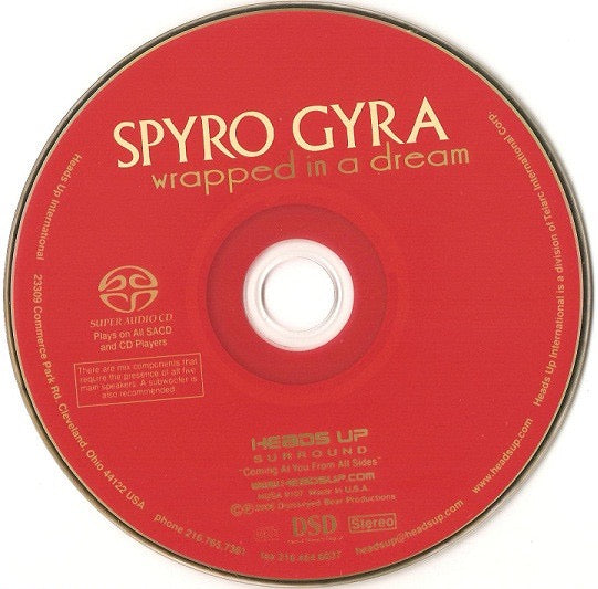 Image of Label Cover of SACD - M/M - SPYRO GYRA, Wrapped In A Dream (Heads Up International; HUSA 9107, US 2006, Hybrid, Multichannel), Still SEALED In Shrinkwrap,  - 1916301C