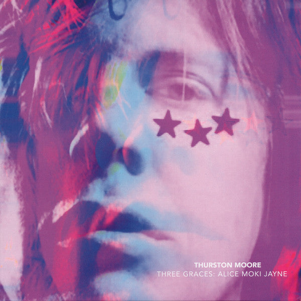 Image of Front Cover of 7" - EX/VG+ - THURSTON MOORE, Three Graces: Alice Moki Jayne (The Daydream Library Series; DLS09, UK 2019, Picture Sleeve, Fanzine, Sonic Youth. Limited To 999 On Pink Vinyl), Still In Opened Shrinkwrap,  - 4316207C