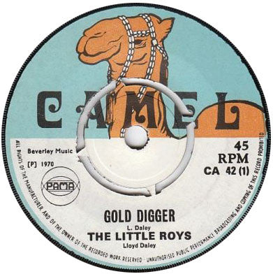 Image of Front Cover of 7" - /G+ - WAILING SOULS / THE MATADORS, Gold Digger / The Mine (Camel; CA 42, UK 1970, 4-Prong Centre), No centre piece, label wear.,  - 1926246E