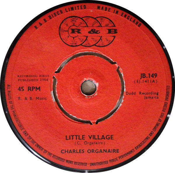 Image of Front Cover of 7" - /G - CHARLES ORGANAIRE, Little Village / It Happens On A Holiday (R&B; JB.149, UK 1964, 3-Prong Centre), Plays fine. No centre piece, WOL.,  - 1926249E