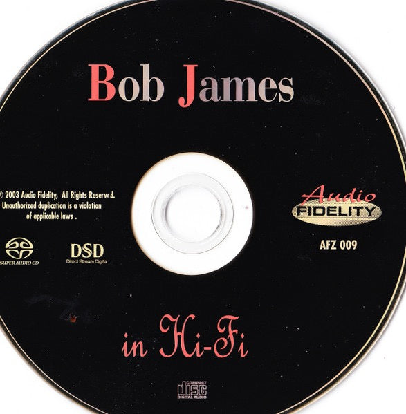 Image of Label Cover of SACD - M/M - BOB JAMES, In Hi-Fi (Audio Fidelity; AFZ 009, US 2003, Hybrid, Stereo), Still SEALED In Stickered Shrinkwrap,  - 1916309C