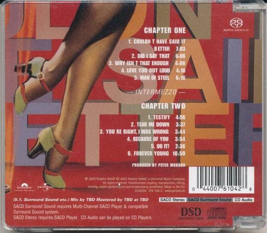Image of Back Cover of SACD - M/M - MEAT LOAF, Couldn't Have Said It Better (Polydor; 076 104-2, Europe 2003, Hybrid, Multichannel), Still SEALED In Shrinkwrap,  - 1916353C