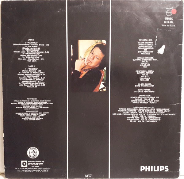 Image of Back Cover of LP - G+/VG - ELIS REGINA, Elis (Philips; 6349 334, Brazil 1977), Sticker damage to sleeve.,  - 1916341C