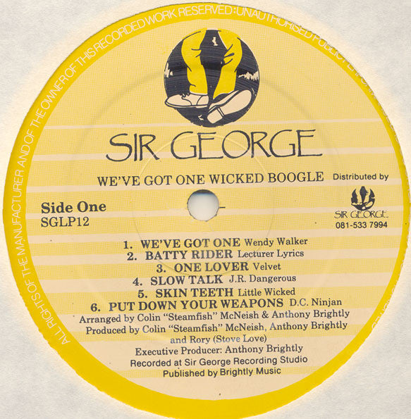 Image of Back Cover of LP - VG/VG - VARIOUS, We've Got One... Wicked Boogle (Sir George; SGLP12, UK ), Light marks. Plays well. Ringwear on sleeve.,  - 1926172E