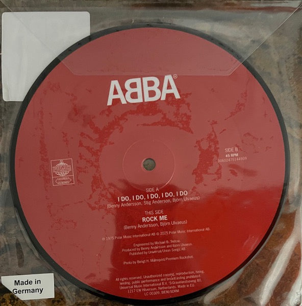 Image of Back Cover of 7" - VG+/VG+ - ABBA, I Do, I Do, I Do, I Do, I Do (Polar; 00602475144939, Europe 2025 Reissue, Stickered Plastic Sleeve, Picture Disc), ,  - 1916327C
