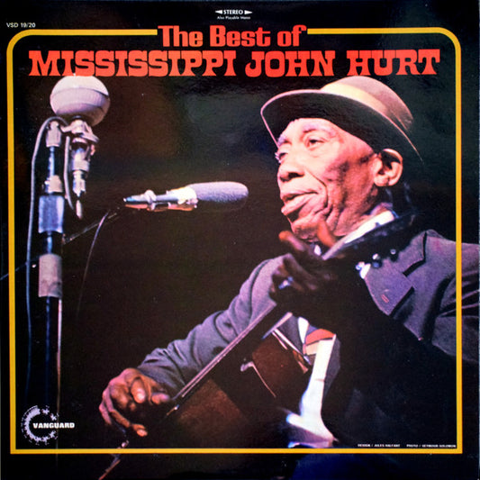 Image of Front Cover of LP - VG/VG+ - MISSISSIPPI JOHN HURT, The Best Of Mississippi John Hurt (Vanguard; VSD 19/20, France Reissue, Gatefold), A few dents in sleeve opening. Some wear,  - 1916393C