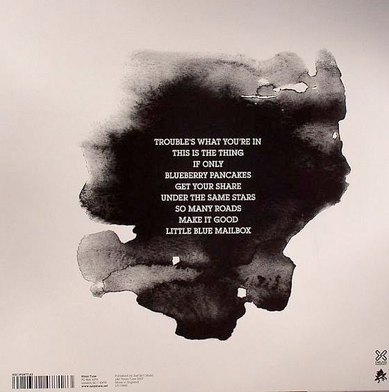 Image of Back Cover of LP - VG/G+ - FINK, Distance And Time (Ninja Tune; ZEN 136, UK 2007, Inner), Sleeve has some small corner bumps and light general wear. Splits to inner. Disc has some superficial marks from inner but plays well.,  - 1916399C