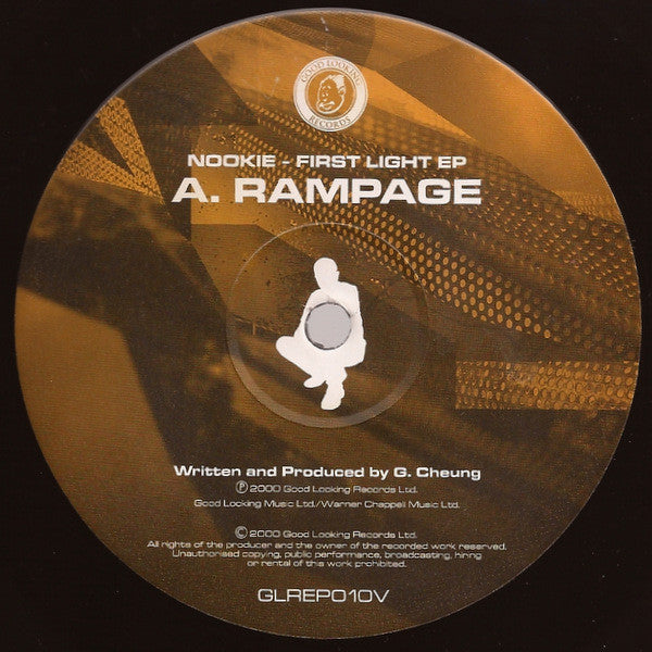Image of Label Cover of 2x12" - VG+/VG+ - NOOKIE, First Light EP (Good Looking Records; GLREP010V, UK 2000, Gatefold), Sleeve has numbered sticker: 839 / 3000,  - 1916430C