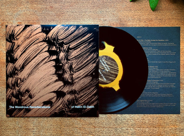 Image of Label Cover of LP - VG+/EX - HALIM EL-DABH, The Wondrous Reverberations of Halim El-Dabh (Flint Magazine; FM003 END021, US 2022, Picture Sleeve, Insert), Sleeve has a very light dint. Black vinyl version,  - 1926183E