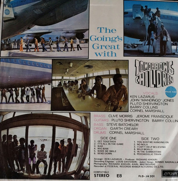 Image of Back Cover of LP - G+/VG - TOMORROW'S CHILDREN, The Going's Great With (London Records; FLD-JA-201, Jamaica 1970), ,  - 1916405C