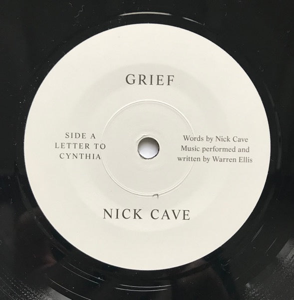 Image of Label Cover of 7" - EX/EX - NICK CAVE, Grief (Cave Things; CAVETHINGS005, UK 2021, Picture Sleeve, Limited Edition), ,  - 2326209E