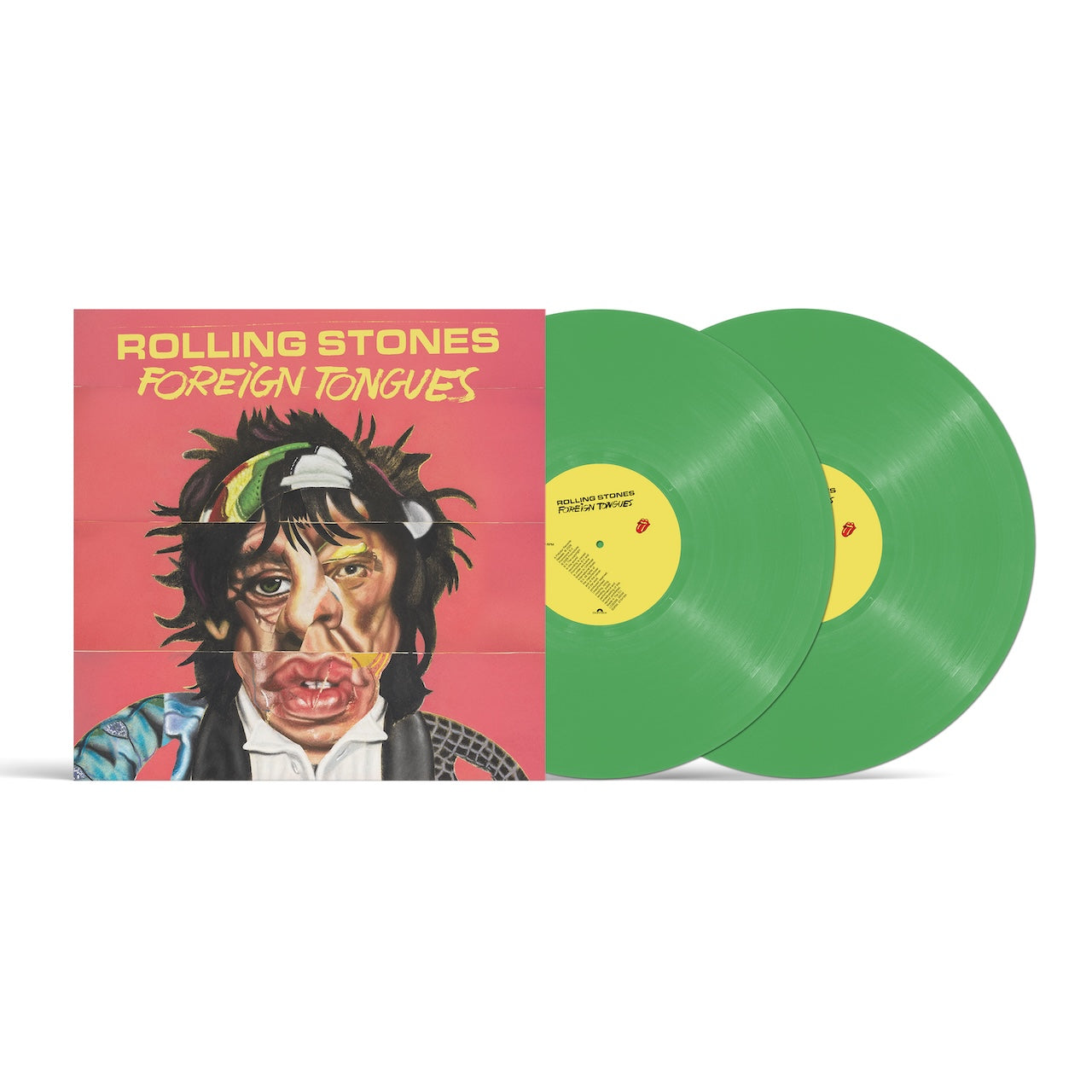 Image of Front Cover of 2xLP - NEW/NEW - ROLLING STONES, Foreign Tongues (Polydor; 8821363, Europe 2026, Gatefold, Indie Exclusive Green Vinyl), , Foreign Tongues, the incredibly vibrant 14-track new album from the Rolling Stones, follows less than three years after the band’s universally acclaimed, Grammy Award-winning Hackney Diamonds, which topped charts worldwide and achieved multi-platinum success. Preceded by the upbeat and infectious lead single ‘In The Stars’, Foreign Tongues was brought to life in 