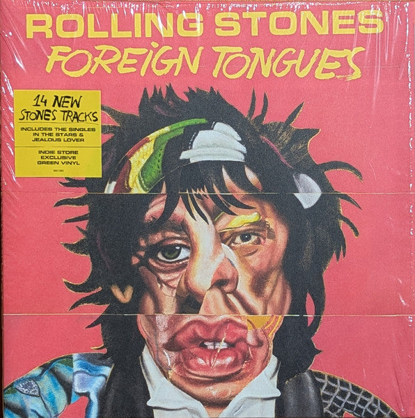 Image of Front Cover of 2xLP - NEW/NEW - ROLLING STONES, Foreign Tongues (Polydor; 8821363, Europe 2026, Gatefold, 2 Inners, Indie Exclusive Green Vinyl), , Foreign Tongues, the incredibly vibrant 14-track new album from the Rolling Stones, follows less than three years after the band s universally acclaimed, Grammy Award-winning Hackney Diamonds, which topped charts worldwide and achieved multi-platinum success. Preceded by the upbeat and infectious lead single  In The Stars , Foreign Tongues was brought t