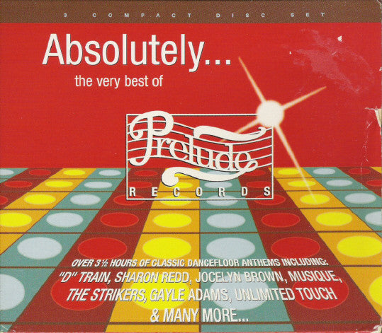 Image of Front Cover of 3xCD - G/VG+ - VARIOUS, Absolutely... The Very Best Of Prelude Records (Deepbeats; DEEPBOX 1, UK 1997, Slipcase), Discs and inners VG+. Outer slipcase is quite bashed up.,  - 1936210E