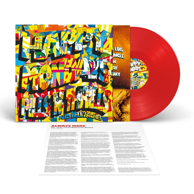 Image of Front Cover of LP - NEW/NEW - HAPPY MONDAYS, Pills ‘n’ Thrills and Bellyaches (London Records Ltd.; LMS1725739, Europe 2026 Reissue, Red Vinyl Edition), ,  - 940676C