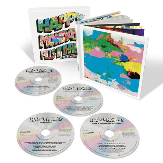 Image of Front Cover of 4xCD - NEW/NEW - HAPPY MONDAYS, Pills ‘n’ Thrills and Bellyaches (London Records Ltd.; LMS1725734, Europe 2026 Reissue, 4CD Bookset), ,  - 9400680C