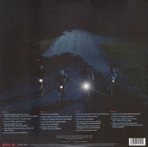 Image of Back Cover of 2xLP - VG+/VG+ - VARIOUS ARTISTS, Stranger Things: Soundtrack From The Netflix Series, Season 4 (Sony; 19658714501, Europe 2022, Gatefold, Insert & Black Inners, Red Translucent Vinyl), ,  - 1926355E