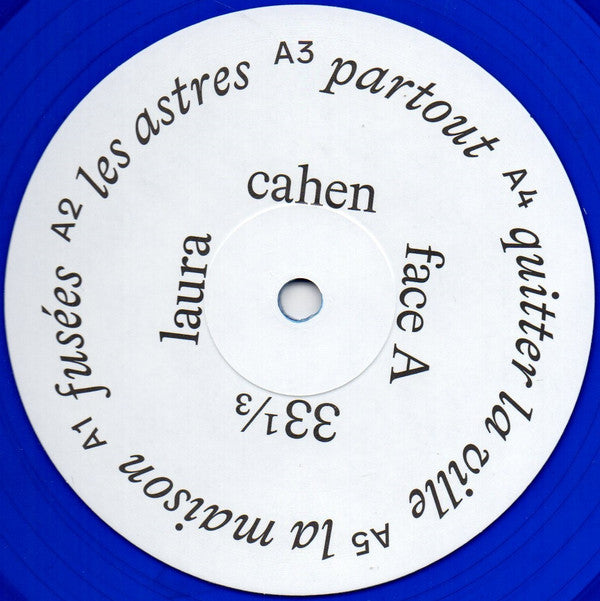 Image of Label Cover of LP - EX/EX - LAURA CAHEN, De L'autre C t  ([PIAS] Le Label ; PIASLL234LP, France 2025, Inner, Blue Vinyl), Stickered Plastic Outer Sleeve,  - 1926198E