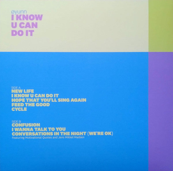 Image of Back Cover of LP - VG+/EX -  YUNN, I Know U Can Do It (Midnight Confessions ; MC102508, Denmark 2025, Booklet), Sleeve Creased,  - 1926197E