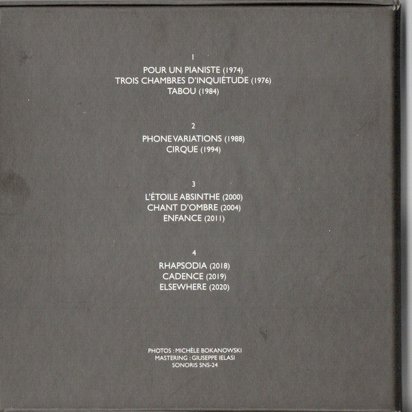 Image of Back Cover of 4xCD - VG+/VG+ - MICH LE BOKANOWSKI, Musiques de Concert (Sonoris; SNS-24, France 2023, Box Set), ,  - 1936133E