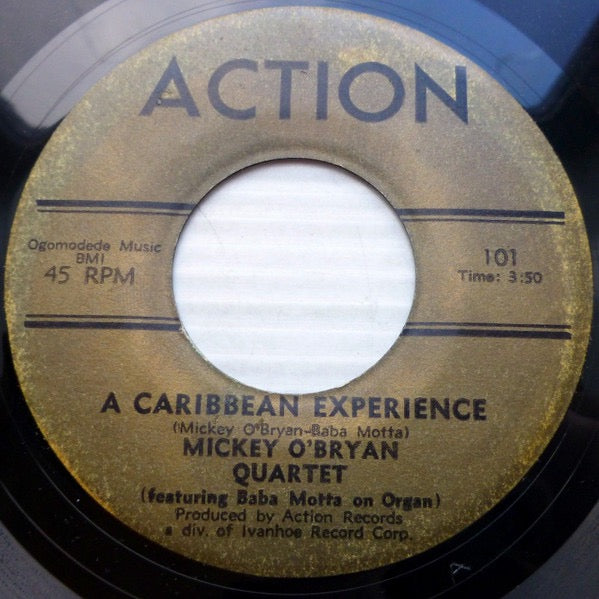 Image of Front Cover of 7" - /VG - MICKEY O'BRYAN QUARTET, A Caribbean Experience / Bowling Green (Action Records ; 101, US , Plain Sleeve), ,  - 1916457C