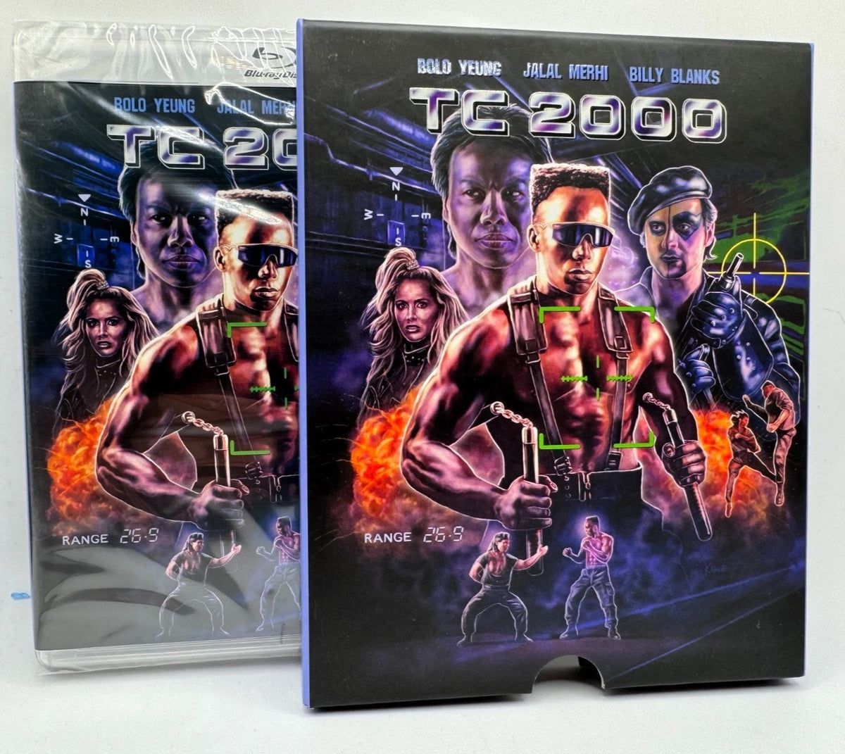 Image of Back Cover of Blu-Ray - VG+/VG+ - T. J. SCOTT, TC 2000 (Vinegar Syndrome ; VSA19, US , Slipcase, Poster, All Regions), ,  - 1936248E