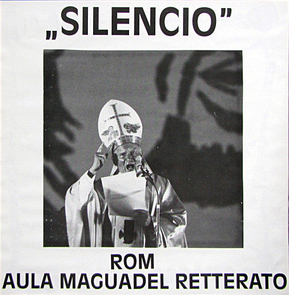 Image of Back Cover of LP - VG/VG - BAD RELIGION, Silencio (Uncle Fester;  S-9-0x5,  1989, No insert, Unofficial), , Live recording:1		Land Of Competition2		1000 More Fools3		Doing Time4		Damned To Be Free5		Part II (The Numbers Game)6		Latch Key Kids7		When?8		Along The Way9		Do What You Want10		White Trash (2nd Generation)11		How Much Is Enough?12		Delirium Of Disorder13		Drastic Actions14		You Are (The Government)15		Yesterday16		Faith In God17		What Can You Do?18		Frogger19		Voice Of