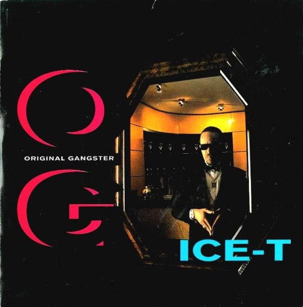 Image of Front Cover of 7" - VG+/EX - ICE-T, O.G. Original Gangster / Bitches 2 (Sire; W0035, UK 1991, Picture Sleeve), Light ringwear on sleeve.,  - 3256050S