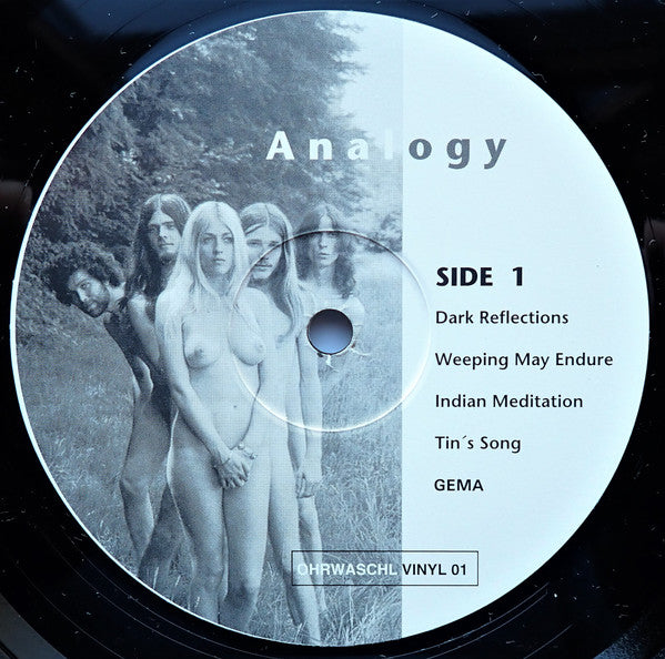 Image of Label Cover of LP - VG+/VG - ANALOGY, Analogy (Ohrwaschl Records; VINYL 01, Germany 1997 reissue, Poster), ,  - 1926411E