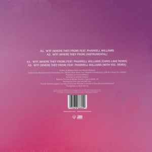 Image of Back Cover of LP - VG+/VG+ - MISSY ELLIOTT FEAT. PHARRELL WILLIAMS, WTF (Where They From) (Atlantic; 553899-0, USA & Europe 2016), ,  - 2046043S