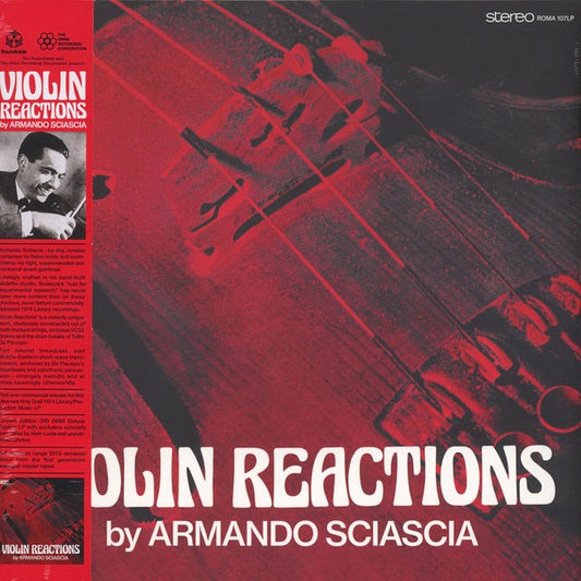 Image of Front Cover of LP - EX/EX - ARMANDO SCIASCIA, Violin Reactions (The Roundtable; ROMA 107 LP, Australia 2015 Reissue, Inner, With Obi), Still in opened shrink, inc. Obi.,  - 1926368E