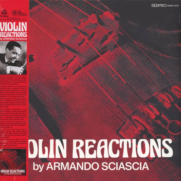 Image of Front Cover of LP - EX/EX - ARMANDO SCIASCIA, Violin Reactions (The Roundtable; ROMA 107 LP, Australia 2015 Reissue, Inner, With Obi), Still in opened shrink, inc. Obi.,  - 1926368E
