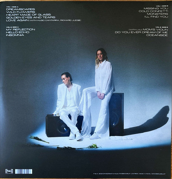 Image of Back Cover of 2xLP - VG+/VG+ - ELI & FUR, Dreamscapes ([PIAS]  lectronique; PIASE0045LP, Europe 2024, Gatefold, White Vinyl), Hype sticker,  - 2046004S
