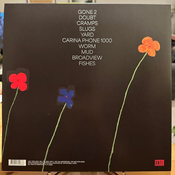Image of Back Cover of LP - EX/VG - SLOW PULP, Yard (Anti-; 8008-1, UK & Ireland 2023, Insert, Violet Vinyl), Still In Opened Shrinkwrap With Hype Sticker. Slight Runout Variation 266157E2/A,  - 2016016C