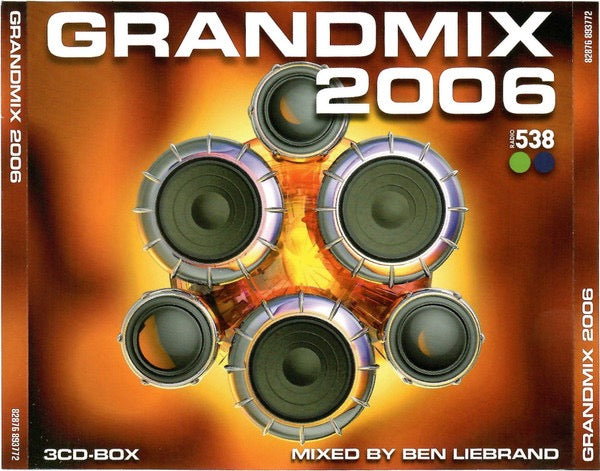 Image of Front Cover of 3xCD - EX/EX - BEN LIEBRAND, Grandmix 2006 (Sony BMG Music Entertainment; 82876 893772, Netherlands 2007, Fatbox Double Case), ,  - 2016006C