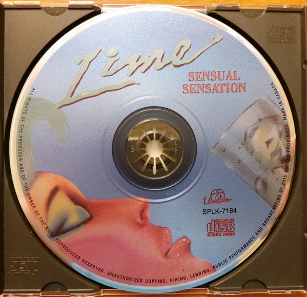 Image of Label Cover of CD - VG+/VG+ - LIME, Sensual Sensation (Unidisc; SPLK-7184, Canada 1994 Reissue, Jewel Case), ,  - 2016068C