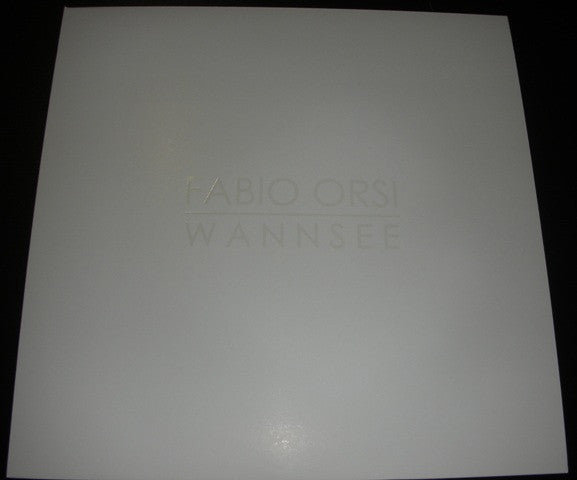 Image of Front Cover of LP - VG+/VG+ - FABIO ORSI, Wannsee (Ricerca Sonora; RS3, Italy 2012, Embossed Sleeve, 2 Inserts, S. Sided. First 20 copies are hand-numbered and comes with 6 original photos by Fabio Orsi taken at Wannsee location.), Contains one photo insert and one postcard,  - 2026035E