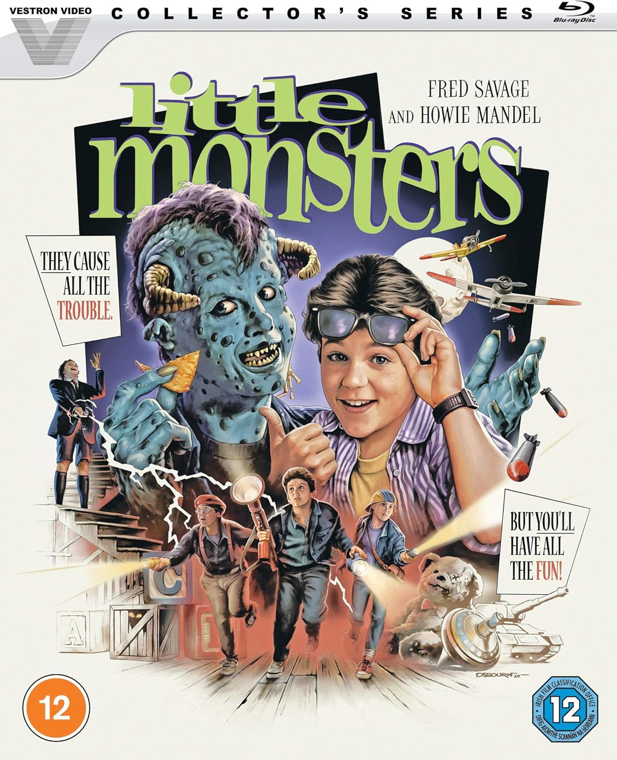 Image of Front Cover of Blu-Ray - VG+/VG+ - RICHARD ALAN GREENBERG, Little Monsters (Vestron; LIB95509, UK 2020), ,  - 2056039S