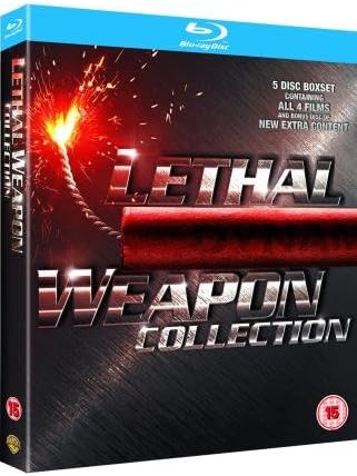 Image of Front Cover of 5xBlu-Ray - VG+/VG+ - RICHARD DONNER, Lethal Weapon Complete Collection 1, 2, 3 & 4 And Exclusive Bonus Features (, UK 2020), Missing slipcase,  - 2056040S