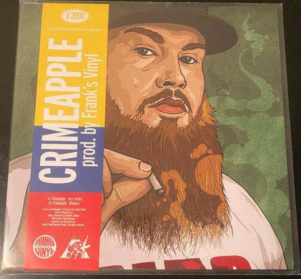 Image of Front Cover of 12" - VG+/VG+ - CRIMEAPPLE, FRANK'S VINYL, Tres Leches / Blimpies (Frank's Vinyl Records; FVR-002, Italy 2019, Limited Edition, Without Obi Strip), Strong VG+,  - 2046071S