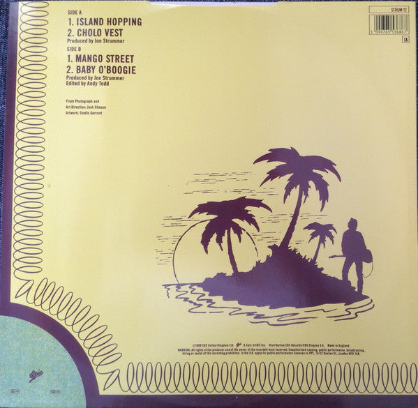 Image of Back Cover of 12" - VG+/VG - JOE STRUMMER, Island Hopping (Epic; STRUM T2, UK 1989), ,  - 2026050E
