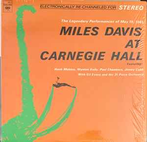 Image of Front Cover of LP - VG/VG+ - MILES DAVIS, Miles Davis At Carnegie Hall (Columbia; 8612, US 2000s Reissue), ,  - 2026065E
