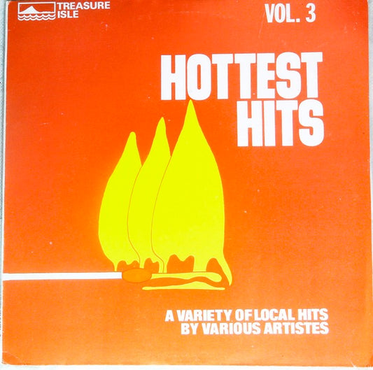 Image of Front Cover of LP - VG+/VG+ - VARIOUS ARTISTS, Hottest Hits Vol. 3 (Treasure Isle; , Jamaica 1990s Reissue), ,  - 2016211C